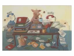 Zeige Details für Frühstücksbrettchen Büro-Chaos Bild von Frühstücksbrettchen Büro-Chaos