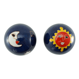 Zeige Details für Qigong Kugeln Sonne/Mond blau Bild von Qigong Kugeln Sonne/Mond blau